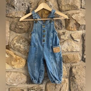 Vintage baby paddington overalls 18m